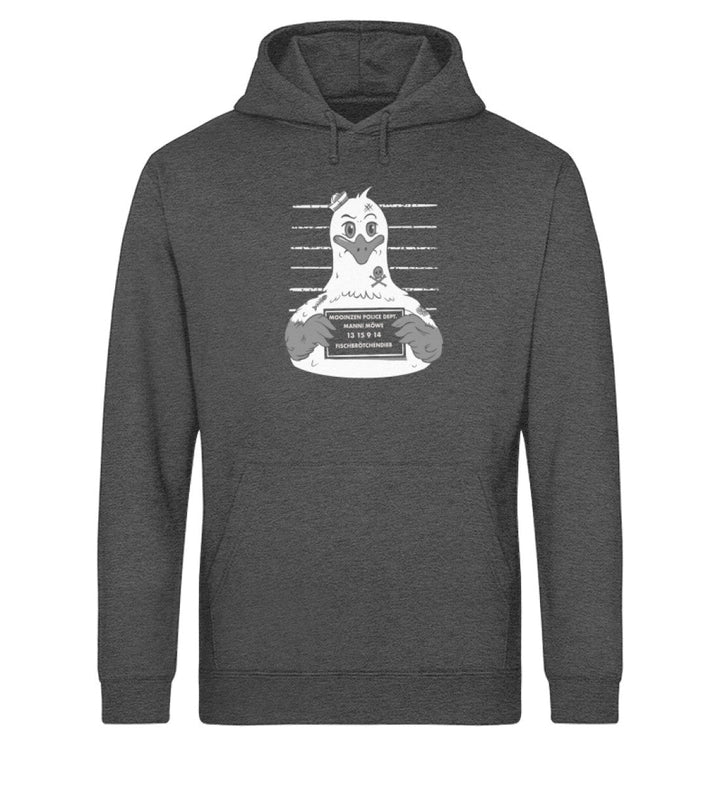 Fischbrötchendieb · Unisex Bio Hoodie-Unisex Bio Hoodie-Dark Heather Grey-XS-Mooinzen