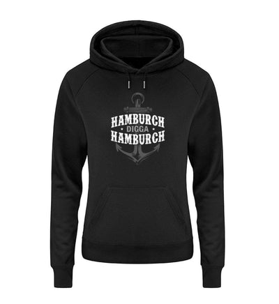 Hamburch Digga Hamburch · Damen Premium Bio Hoodie-Damen Premium Bio Hoodie-Black-S-Mooinzen