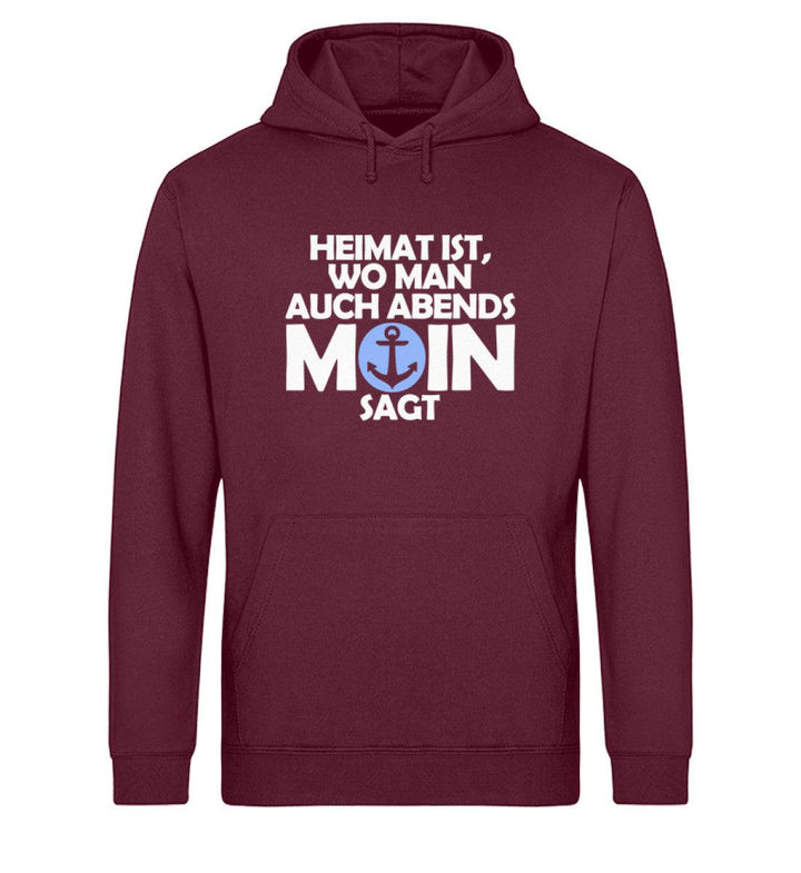 Heimat Moin · Unisex Bio Hoodie-Unisex Bio Hoodie-Burgundy-XS-Mooinzen