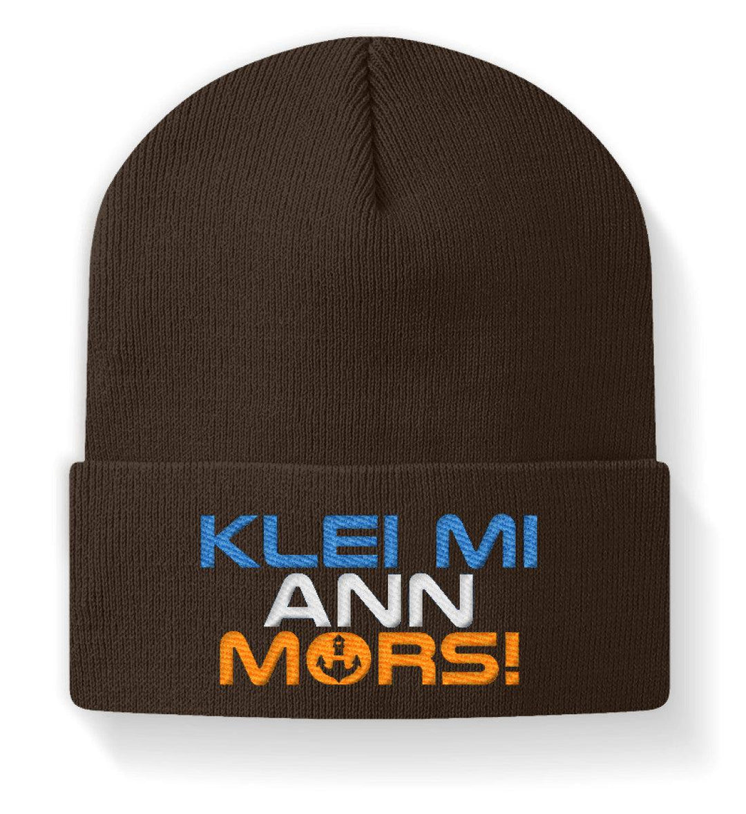 Klei mi ann Mors · Beanie mit Stick-Beanie mit Stick-Chocolate-M-Mooinzen