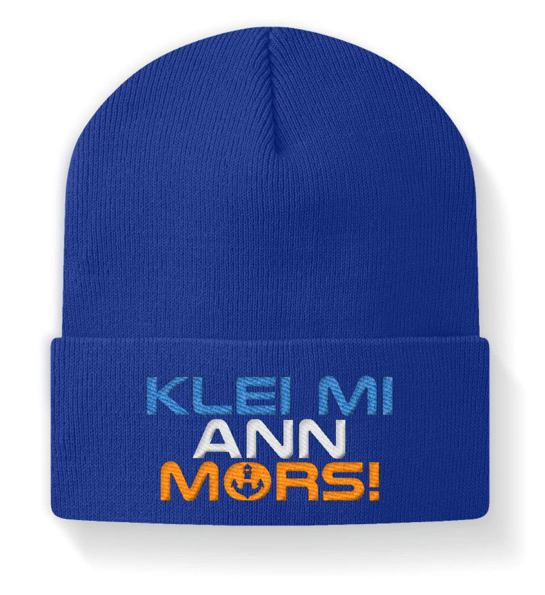 Klei mi ann Mors · Beanie mit Stick-Beanie mit Stick-Royal-M-Mooinzen