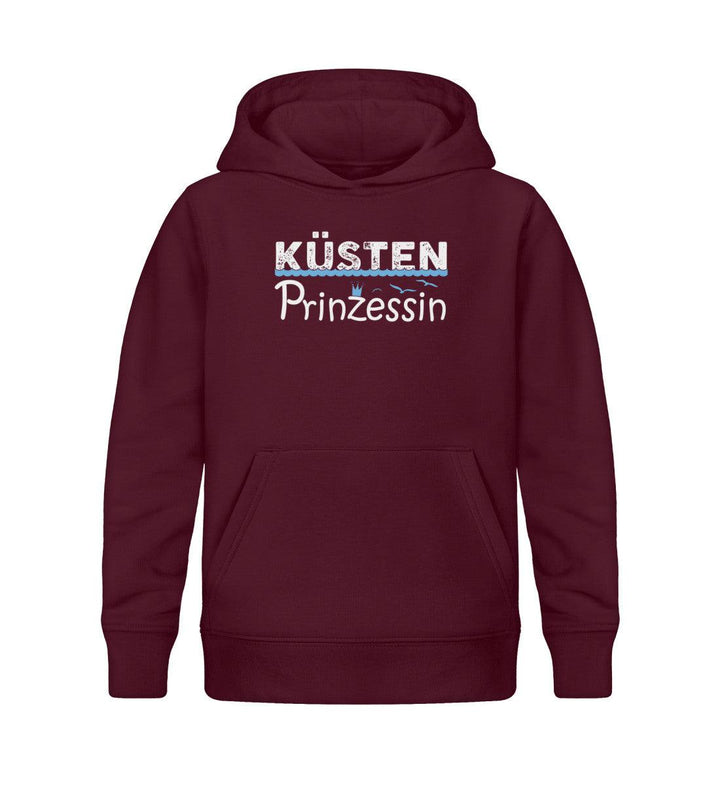 Küsten Prinzessin · Kinder Premium Bio Hoodie-Kinder Premium Bio Hoodie-Burgundy-12/14 (152/164)-Mooinzen