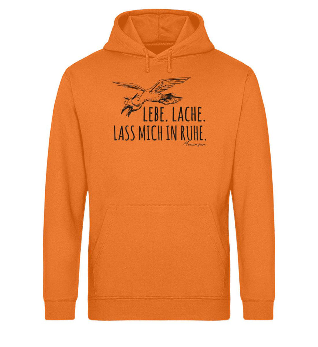 Lebe Lache Lass mich in Ruhe · Unisex Bio Hoodie-Unisex Bio Hoodie-Bright Orange-XS-Mooinzen