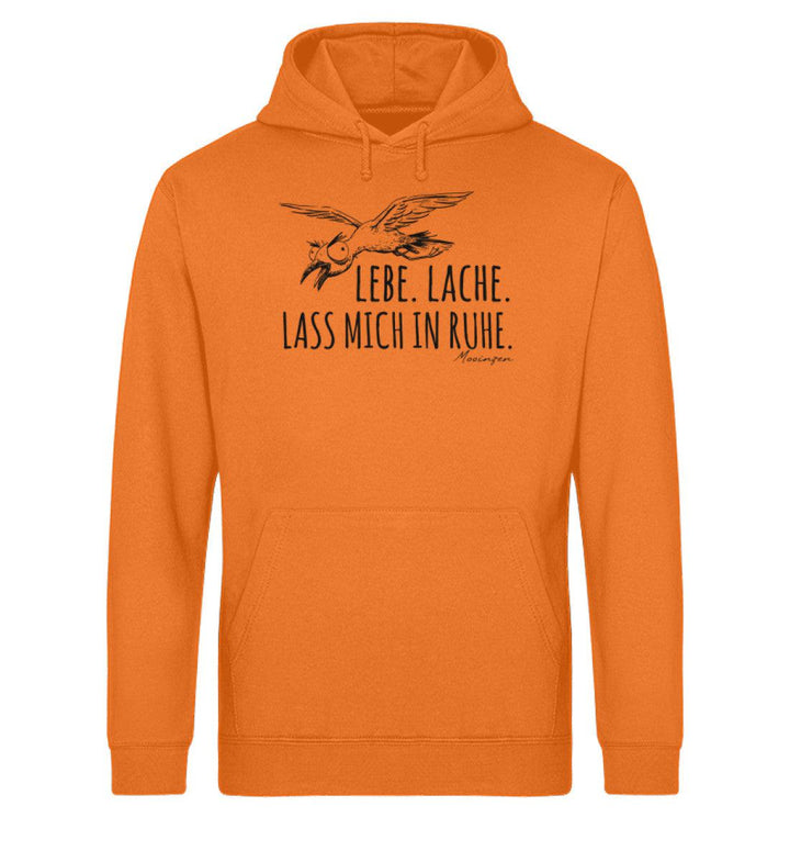 Lebe Lache Lass mich in Ruhe · Unisex Bio Hoodie-Unisex Bio Hoodie-Bright Orange-XS-Mooinzen