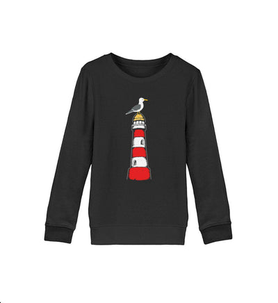 Leuchtturm Möwe · Kinder Premium Bio Sweatshirt-Kinder Premium Bio Sweatshirt-Black-12/14 (152/164)-Mooinzen