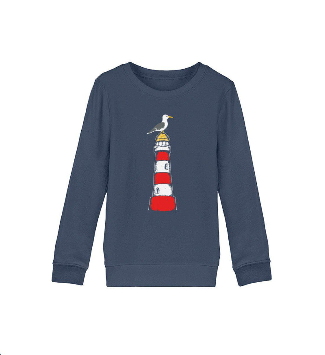 Leuchtturm Möwe · Kinder Premium Bio Sweatshirt-Kinder Premium Bio Sweatshirt-French Navy-9/11 (134/146)-Mooinzen