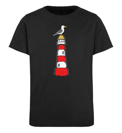 Leuchtturm Möwe · Kinder Premium Bio T-Shirt-Kinder Premium Bio T-Shirt-Black-12/14 (152/164)-Mooinzen