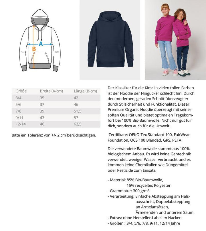 Leuchtturm Wellen · Kinder Premium Bio Hoodie-Kinder Premium Bio Hoodie-Mooinzen