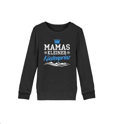 Mamas kleiner Küstenprinz · Kinder Premium Bio Sweatshirt-Kinder Premium Bio Sweatshirt-Black-12/14 (152/164)-Mooinzen