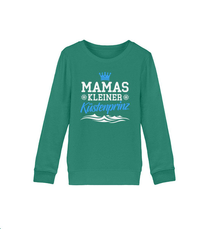 Mamas kleiner Küstenprinz · Kinder Premium Bio Sweatshirt-Kinder Premium Bio Sweatshirt-Varsity Green-12/14 (152/164)-Mooinzen