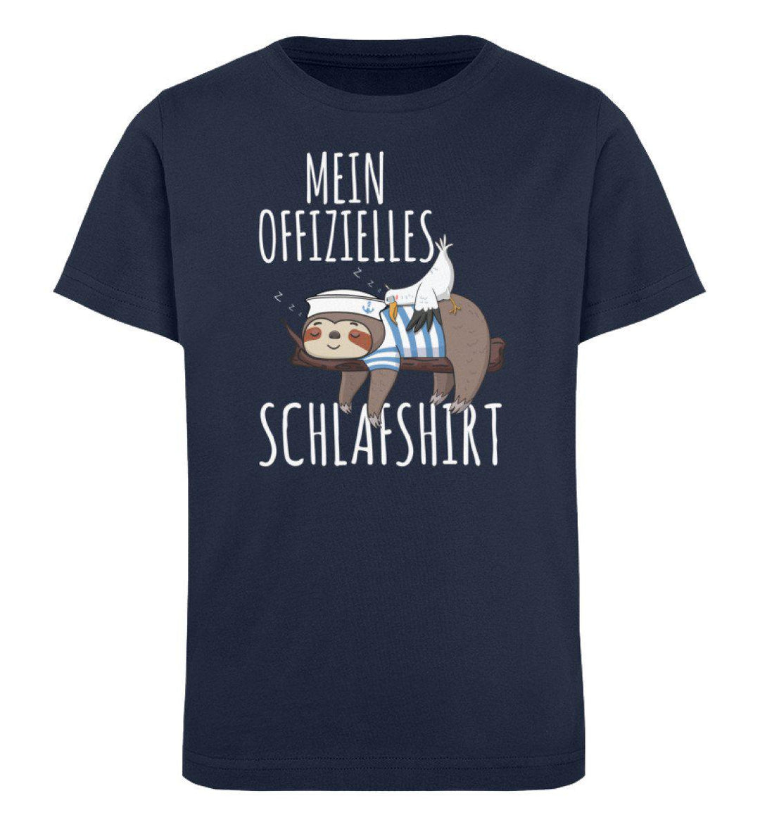 Mein offizielles Schlafshirt · Kinder Premium Bio T-Shirt-Kinder Premium Bio T-Shirt-French Navy-12/14 (152/164)-Mooinzen