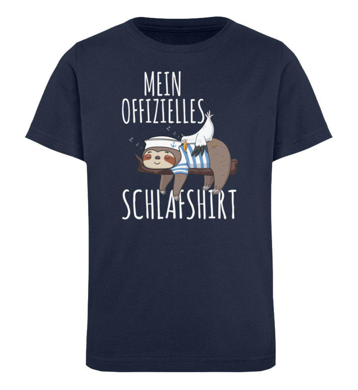 Mein offizielles Schlafshirt · Kinder Premium Bio T-Shirt-Kinder Premium Bio T-Shirt-French Navy-12/14 (152/164)-Mooinzen