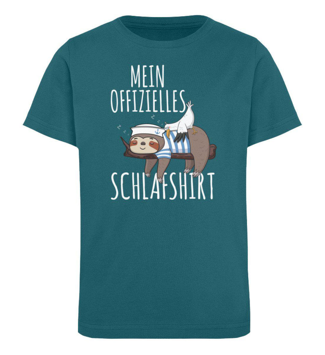 Mein offizielles Schlafshirt · Kinder Premium Bio T-Shirt-Kinder Premium Bio T-Shirt-Ocean Depth-12/14 (152/164)-Mooinzen