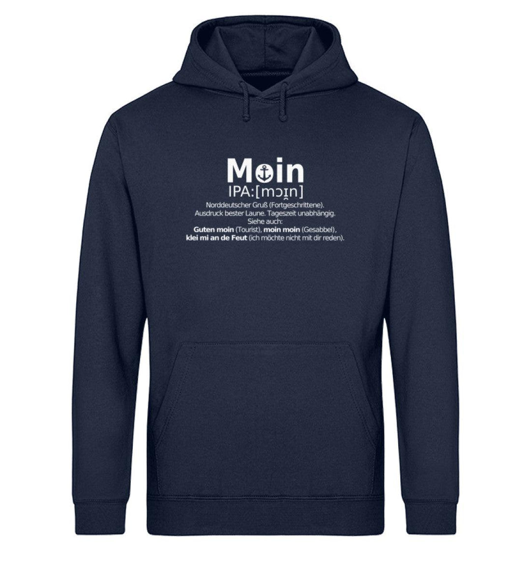 Moin Lexikon · Unisex Bio Hoodie-Unisex Bio Hoodie-French Navy-XS-Mooinzen