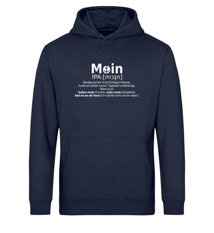 Moin Lexikon · Unisex Bio Hoodie-Unisex Bio Hoodie-French Navy-XS-Mooinzen