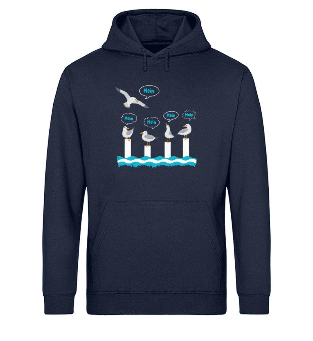 Moin Möwen · Unisex Bio Hoodie-Unisex Bio Hoodie-French Navy-XS-Mooinzen