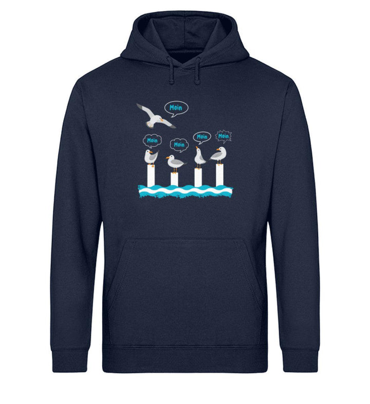 Moin Möwen · Unisex Bio Hoodie-Unisex Bio Hoodie-French Navy-XS-Mooinzen