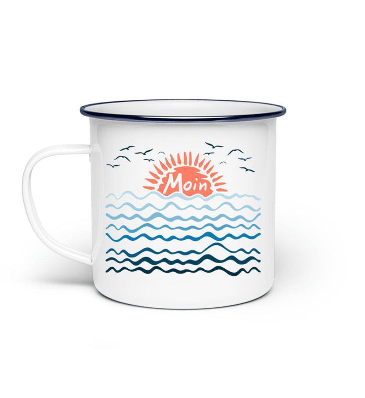 Moin Wellen · Emaille Tasse-Emaille Tasse-Mooinzen