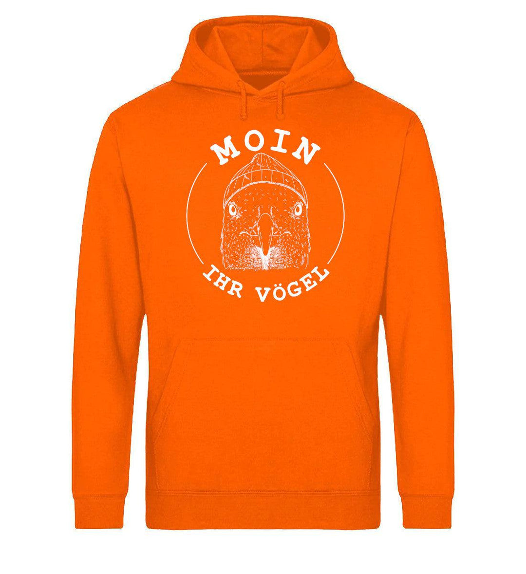 Moin ihr Vögel · Unisex Bio Hoodie-Unisex Bio Hoodie-Bright Orange-XS-Mooinzen