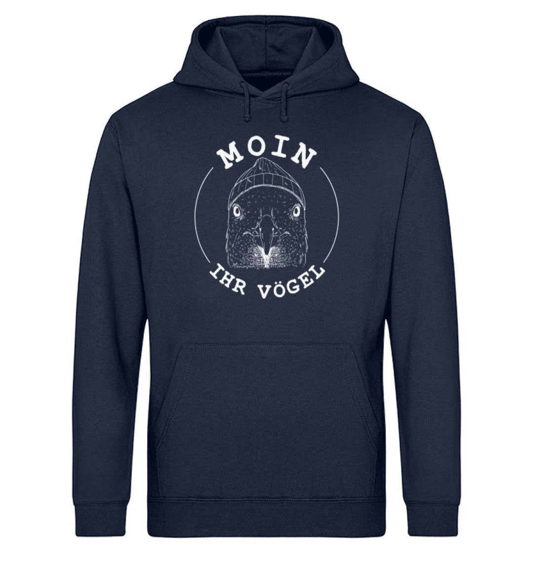 Moin ihr Vögel · Unisex Bio Hoodie-Unisex Bio Hoodie-French Navy-XS-Mooinzen
