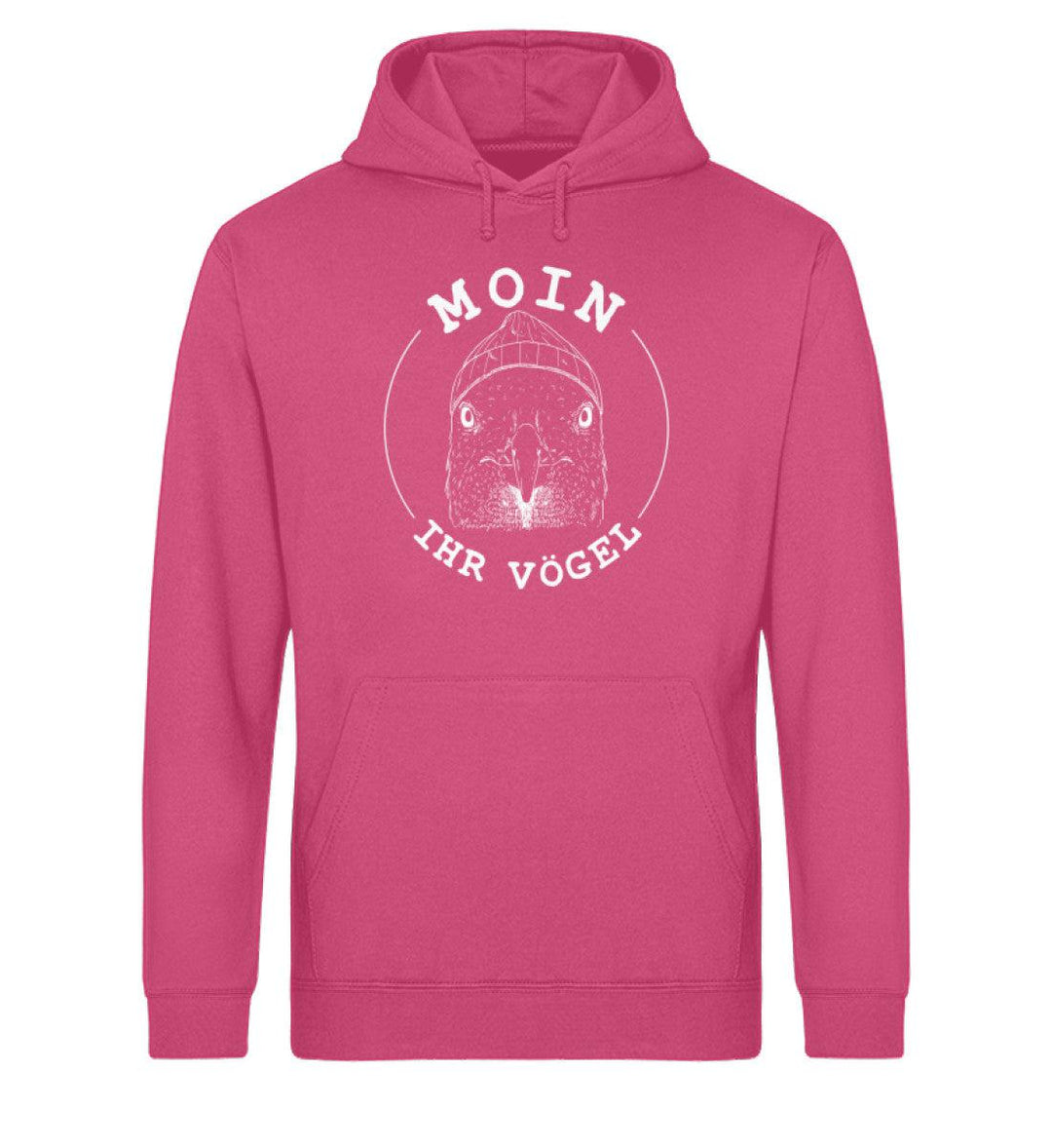 Moin ihr Vögel · Unisex Bio Hoodie-Unisex Bio Hoodie-Raspberry-XS-Mooinzen