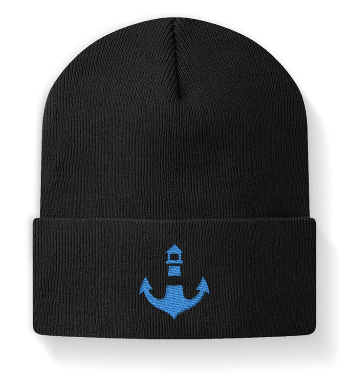 Mooinzen Blau · Beanie mit Stick-Beanie mit Stick-Black-M-Mooinzen