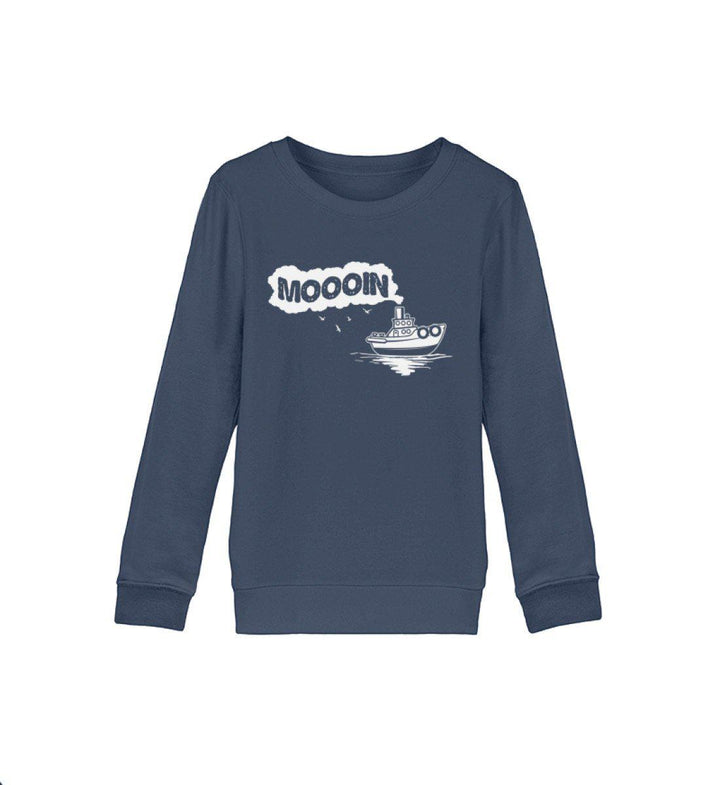 Moooin Boot · Kinder Premium Bio Sweatshirt-Kinder Premium Bio Sweatshirt-French Navy-9/11 (134/146)-Mooinzen