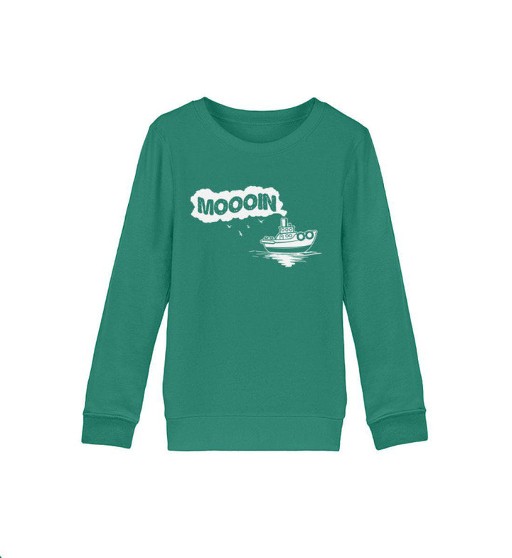 Moooin Boot · Kinder Premium Bio Sweatshirt-Kinder Premium Bio Sweatshirt-Varsity Green-12/14 (152/164)-Mooinzen