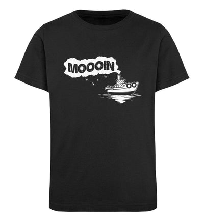 Moooin Schiff · Kinder Premium Bio T-Shirt-Kinder Premium Bio T-Shirt-Black-12/14 (152/164)-Mooinzen