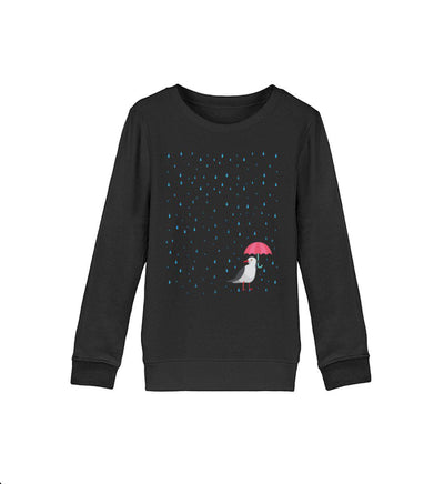 Möwe Regenschirm · Kinder Premium Bio Sweatshirt-Kinder Premium Bio Sweatshirt-Black-12/14 (152/164)-Mooinzen