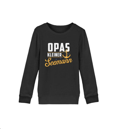 Opas kleiner Seemann · Kinder Premium Bio Sweatshirt-Kinder Premium Bio Sweatshirt-Black-12/14 (152/164)-Mooinzen