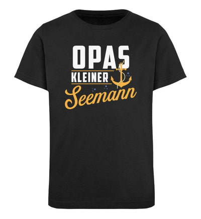 Opas kleiner Seemann · Kinder Premium Bio T-Shirt-Kinder Premium Bio T-Shirt-Black-12/14 (152/164)-Mooinzen