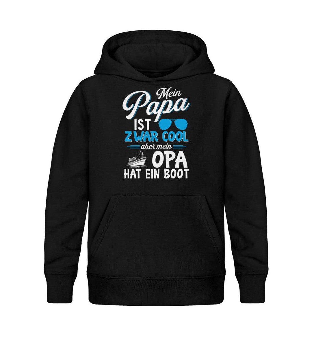 Papa Cool Opa hat Boot · Kinder Premium Bio Hoodie-Kinder Premium Bio Hoodie-Mooinzen