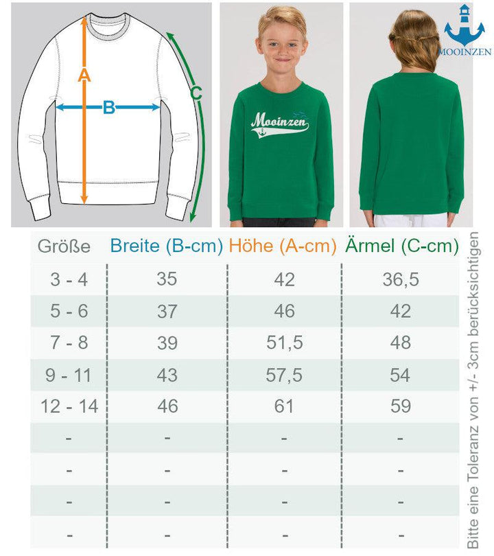 Papas kleiner Seemann · Kinder Premium Bio Sweatshirt-Kinder Premium Bio Sweatshirt-Mooinzen