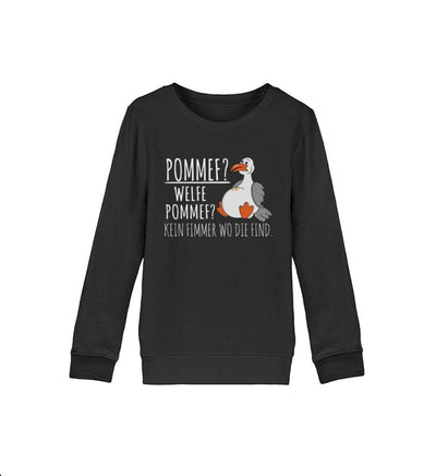 Pommef? welfe Pommef? · Kinder Premium Bio Sweatshirt-Kinder Premium Bio Sweatshirt-Black-12/14 (152/164)-Mooinzen