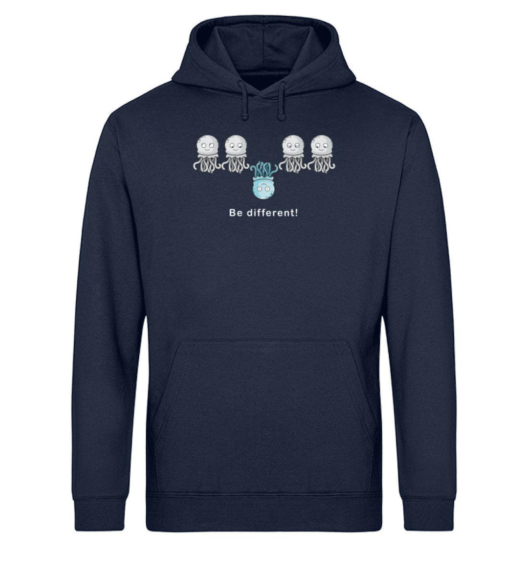 Quallen different · Unisex Bio Hoodie-Unisex Bio Hoodie-French Navy-XS-Mooinzen