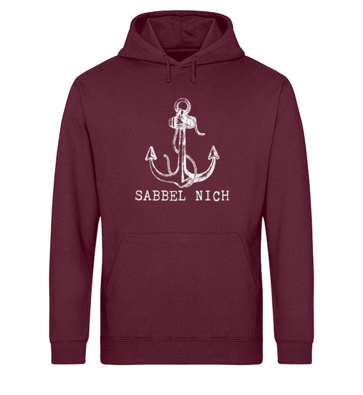 Sabbel nich · Unisex Bio Hoodie-Unisex Bio Hoodie-Burgundy-XS-Mooinzen