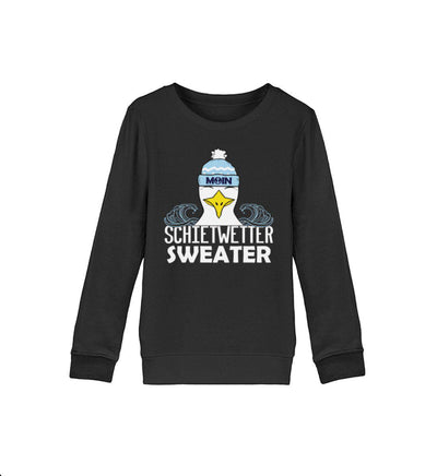 Schietwetter Sweater · Kinder Premium Bio Sweatshirt-Kinder Premium Bio Sweatshirt-Black-12/14 (152/164)-Mooinzen