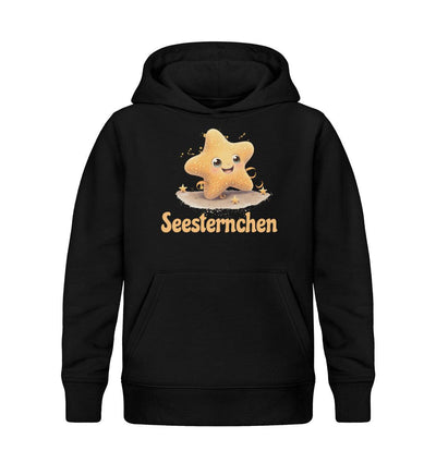Seesternchen · Kinder Premium Bio Hoodie-Kinder Premium Bio Hoodie-Black-12/14 (152/164)-Mooinzen