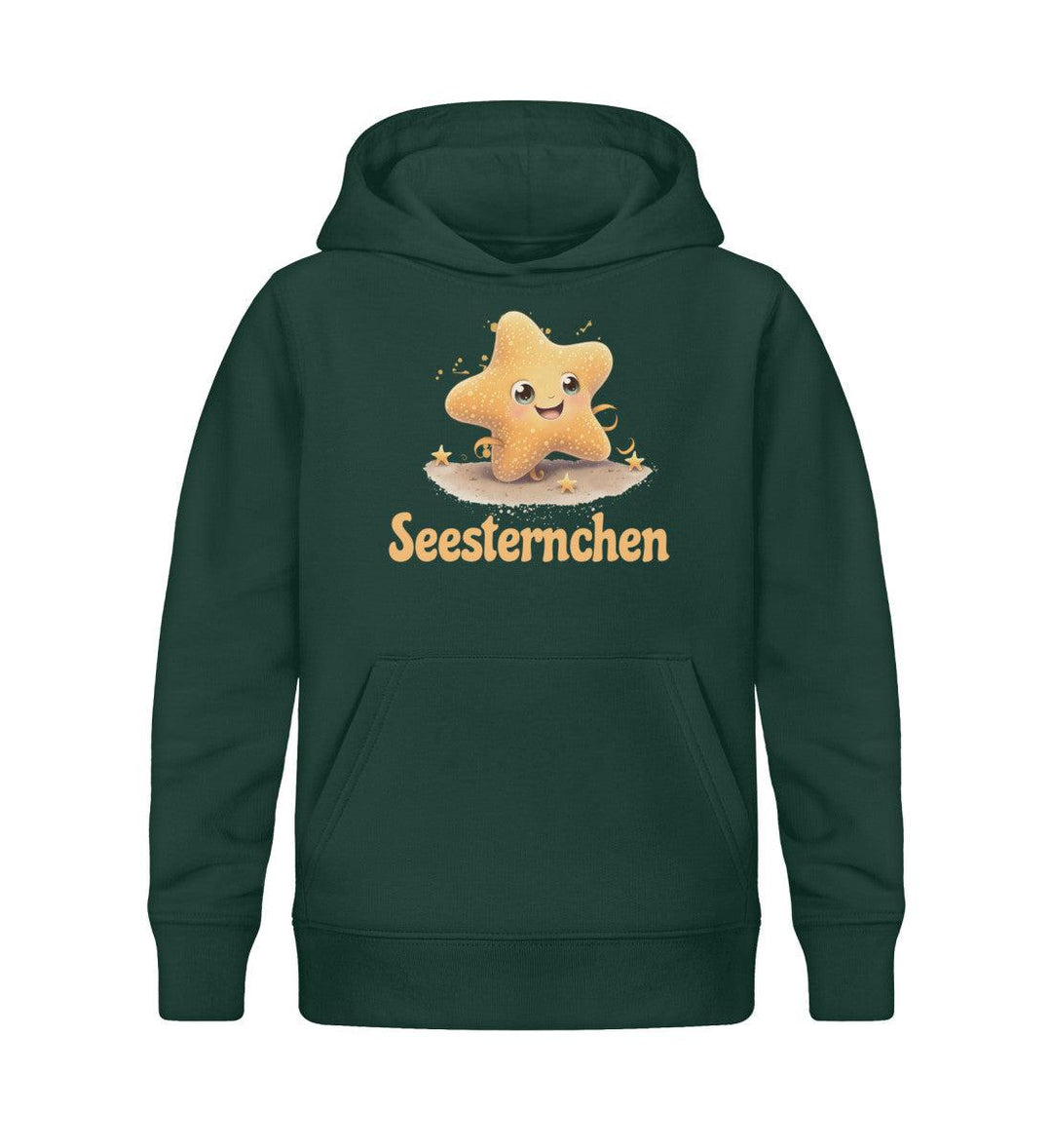 Seesternchen · Kinder Premium Bio Hoodie-Kinder Premium Bio Hoodie-Glazed Green-12/14 (152/164)-Mooinzen