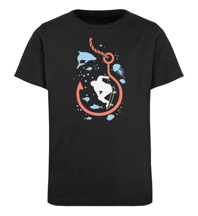Unterwasser skaten · Kinder Premium Bio T-Shirt-Kinder Premium Bio T-Shirt-Black-12/14 (152/164)-Mooinzen